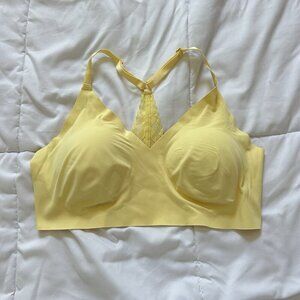 Victoria’s Secret VS Neon Yellow Sports Bra Seamless Womens Large Adjustable